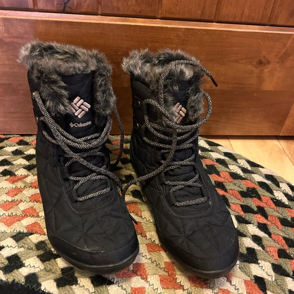 Colombia Waterproof faux fur quilted winter boots Penny Lane Elevated Basics
